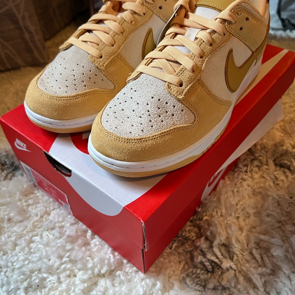 Golden Yellow Nike Dunks